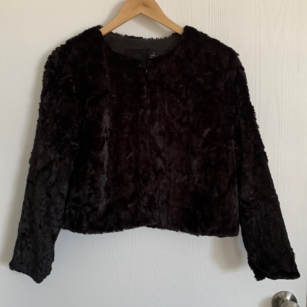 H&M Faux Fur Bolero Jacket